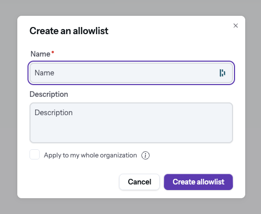 CrowdSec Allowlists Create