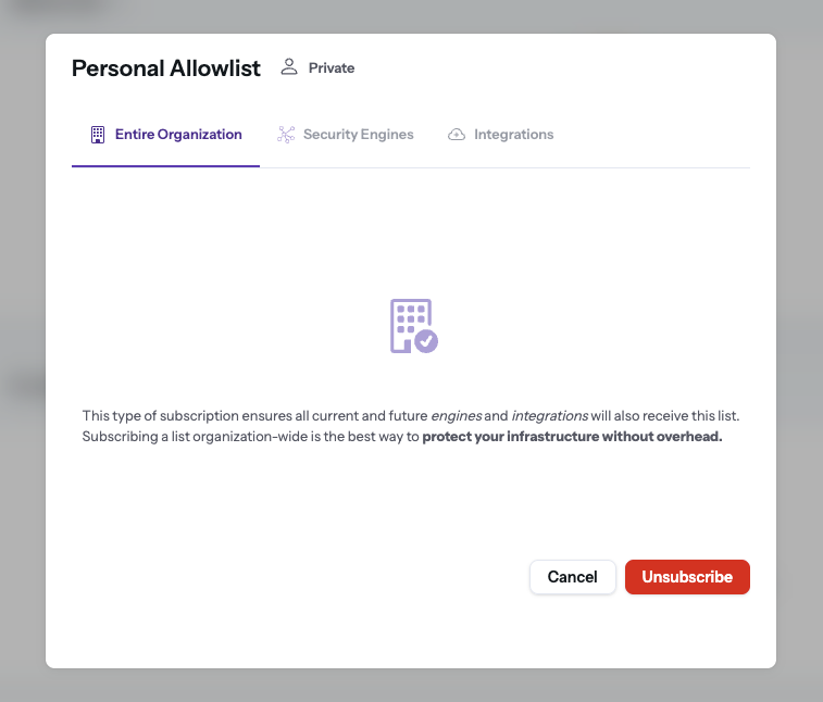 CrowdSec Allowlists Subscription